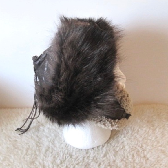 Patricia B Leather/Fur Trapper Hat - Picture 4 of 11